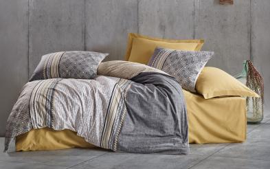 4 piese 200/220 cm; Ranforce 100 % Bumbac Lenjerie de pat Nedra 4 piese 200/220 cm; Ranforce 100 % Bumbac